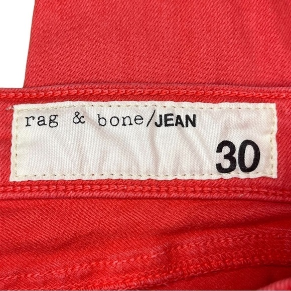 Rag & Bone Zipper Capri in Dark Coral - Picture 14 of 15